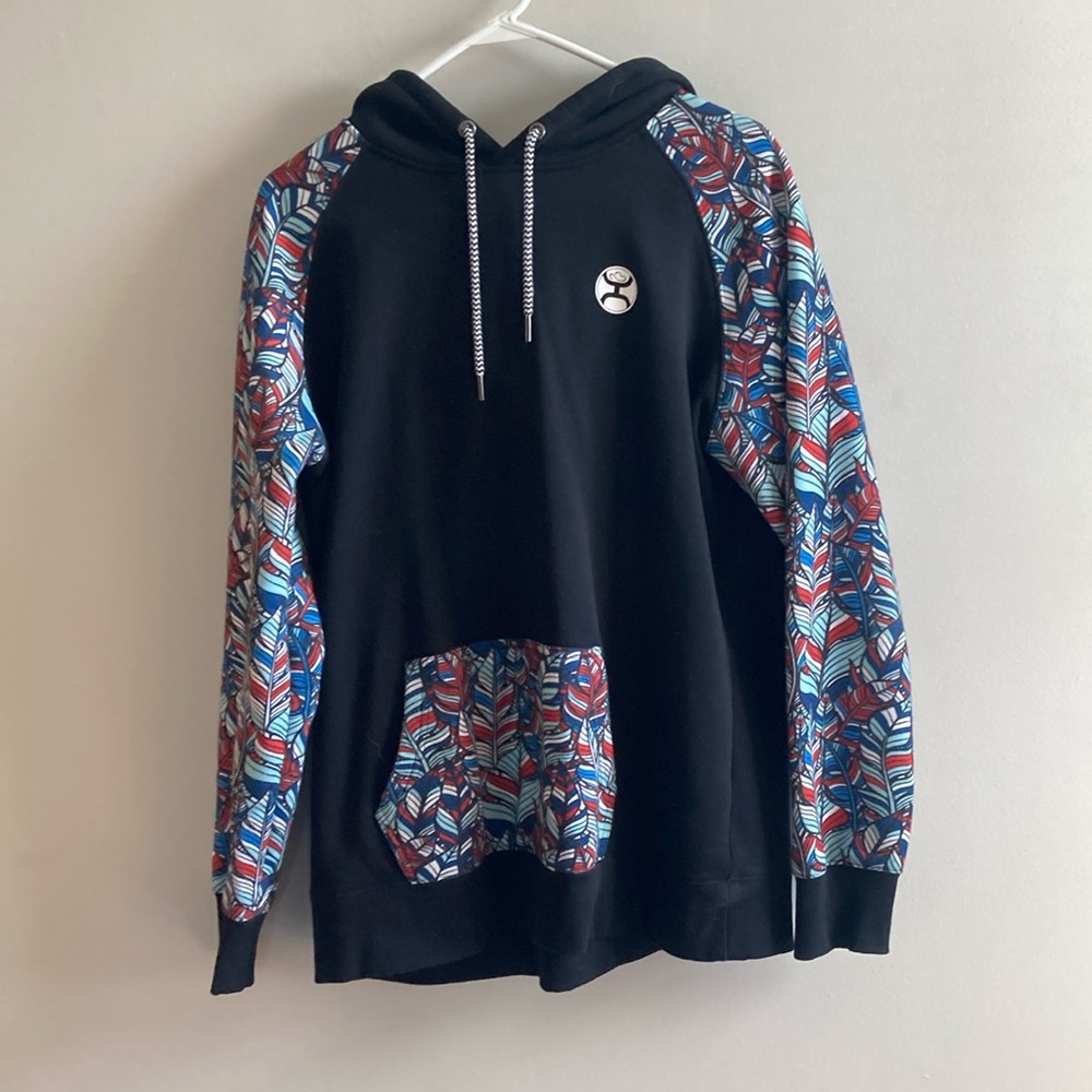 Hooey Black and Multicolor Hoodie